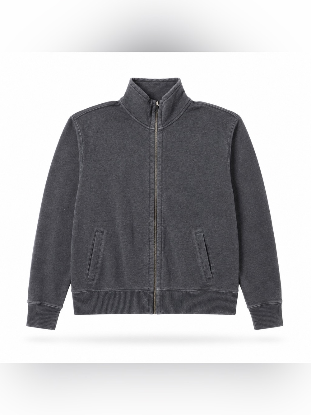GAP Full-Zip Mock Neck Sweatshirt Men’s Large Gray